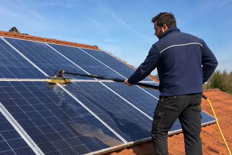 Nettoyage et entretien de panneaux solaires à Faumont